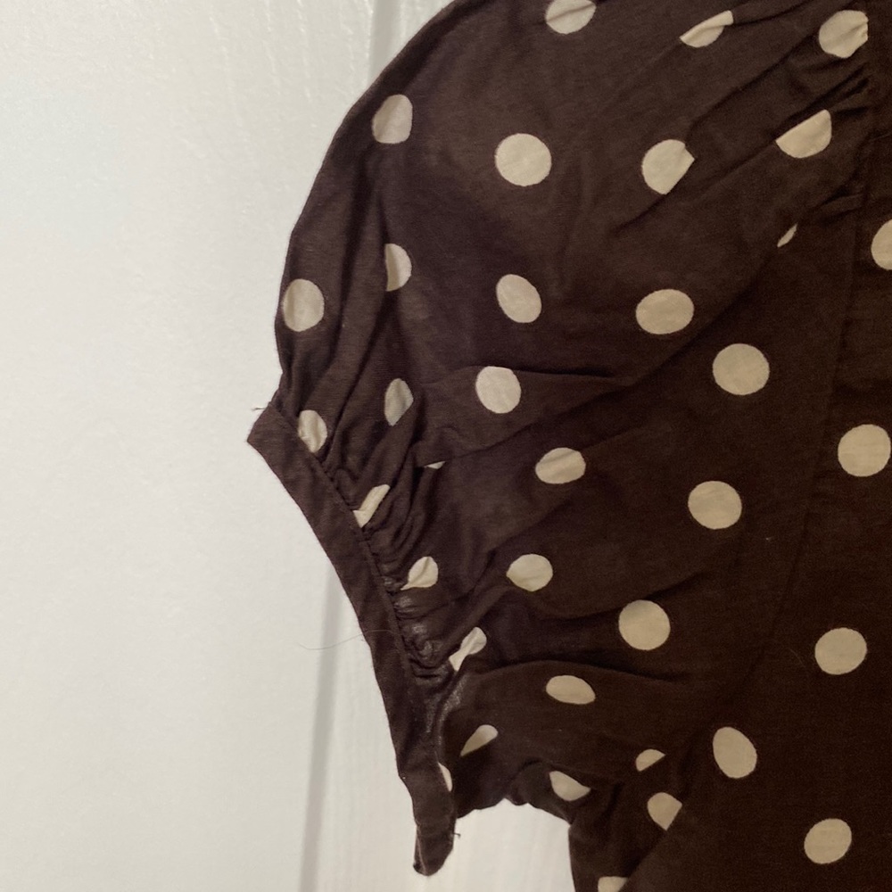 Gap Factory Polka Dot Blouse Button Down Shirt - Picture 5 of 7